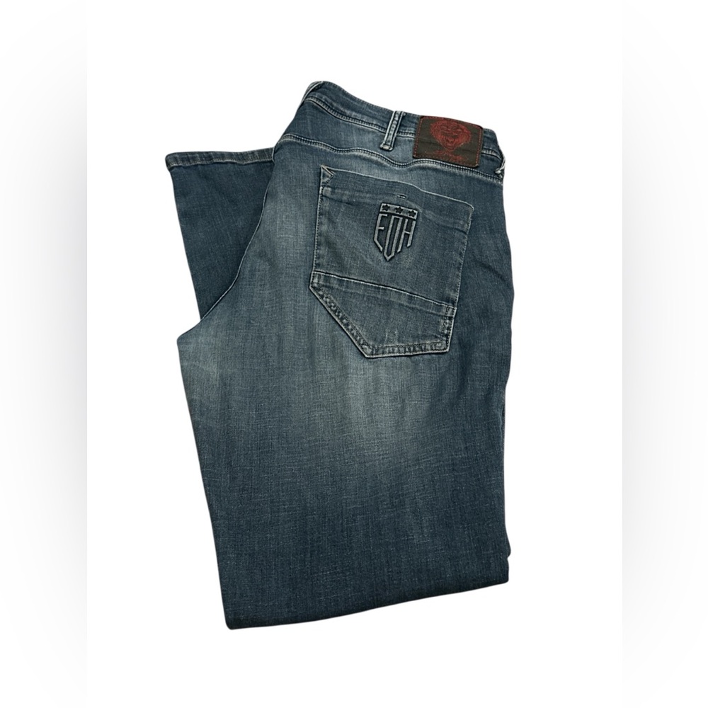 Ed Hardy Dagger Jeans Men’s 36x31 Slim Taper Distressed Grunge Skulls